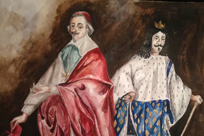 Louis XIII ak Kadinal Richelieu