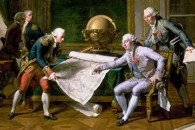 Louis XVI giver instruktioner La Peruz