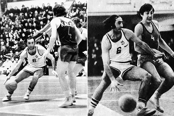 Zurab Sacandidze pane basketball Court