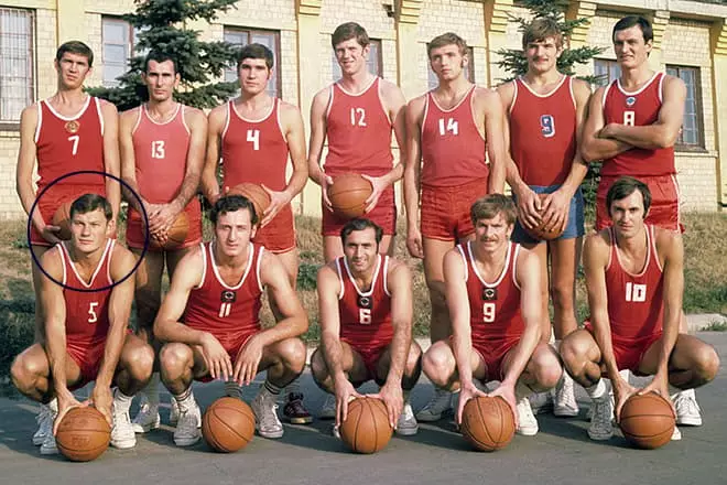 Modestas Paulauskas in the USSR national team