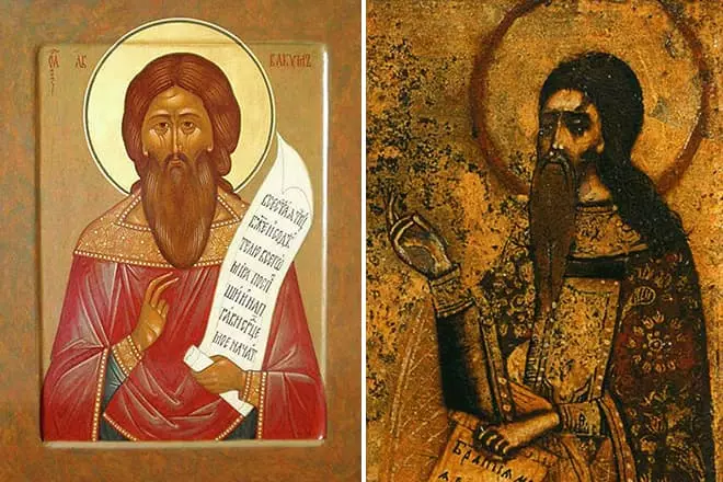 Protopop Avvakum op Ortodokse en Ou Gelowige Ikoon