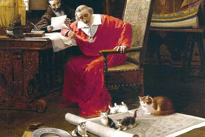 Cardinal Richelieu en zijn katten