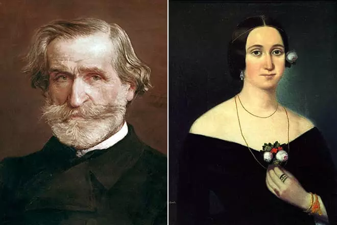 Giuseppe Verdi en de twadde frou fan Juseppin Streptoni