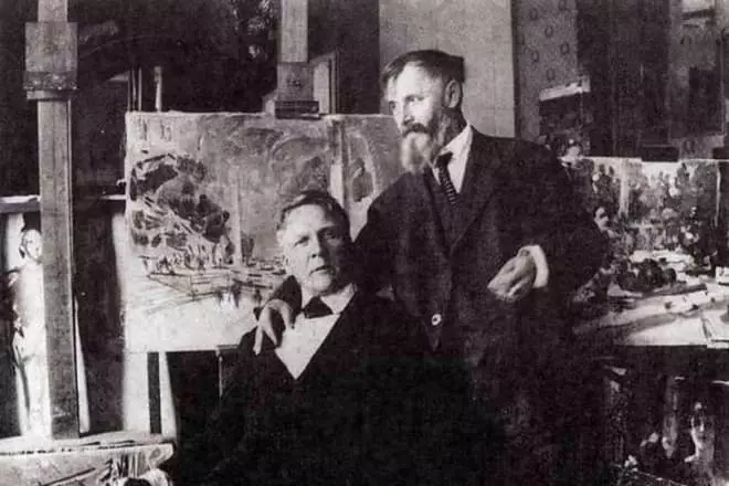 Konstantin Korovin e Fyodor Chaliapin