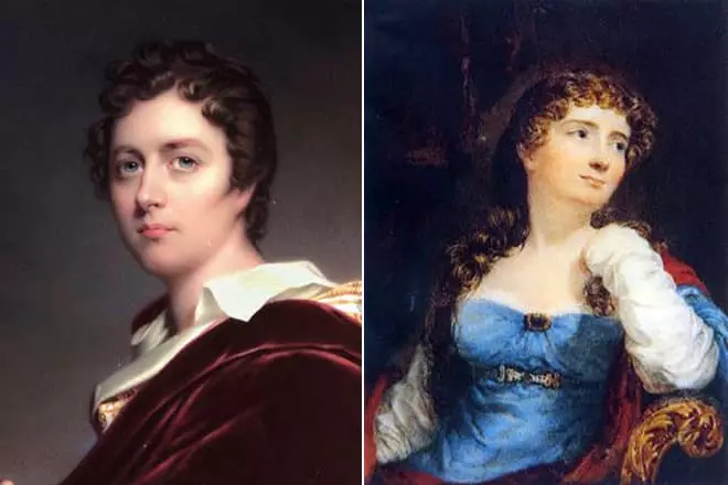 George Byron e sua moglie Anna