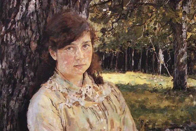 Valentina Serov- ի նկարը «Արեւի կողմից լուսավորված աղջիկը»
