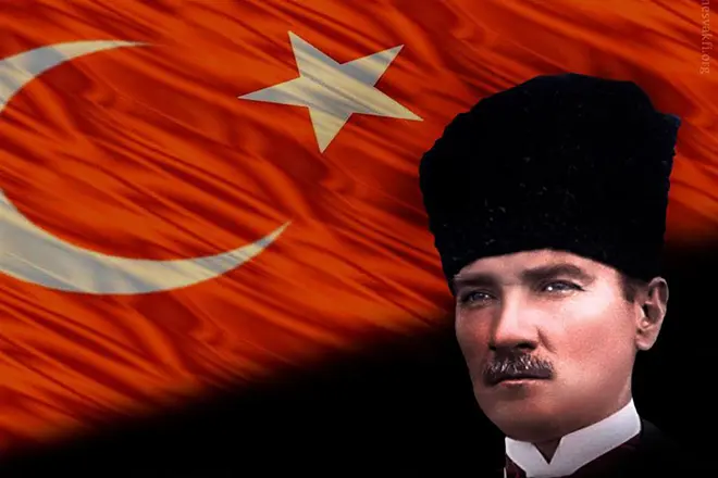 Gründer der türkischen Republik Mustafa Ataturk