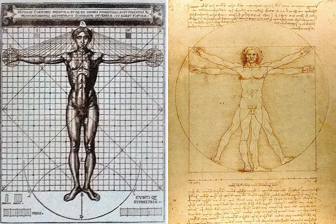 Witruvia Man и Man Leonardo da Vinci