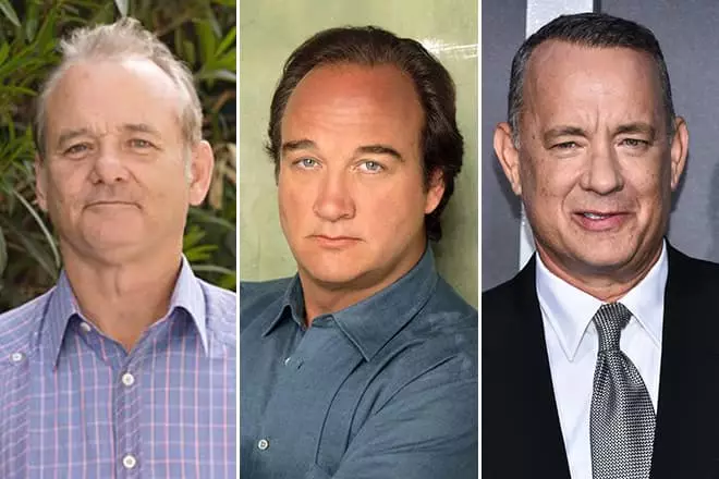 Bill Murray, James Belushi eta Tom Hanks itxura dute