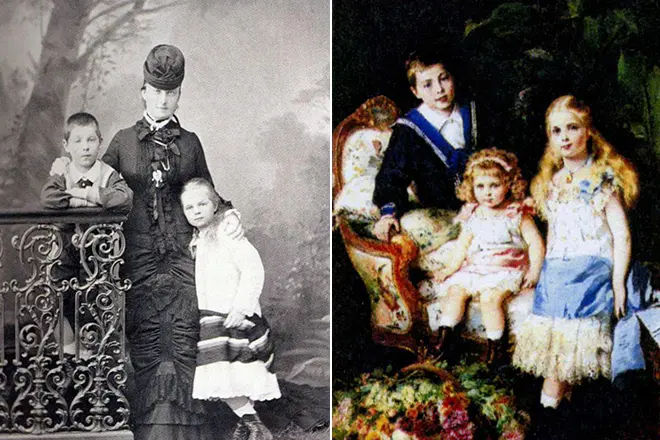 Екатерина Долгорукова са децом