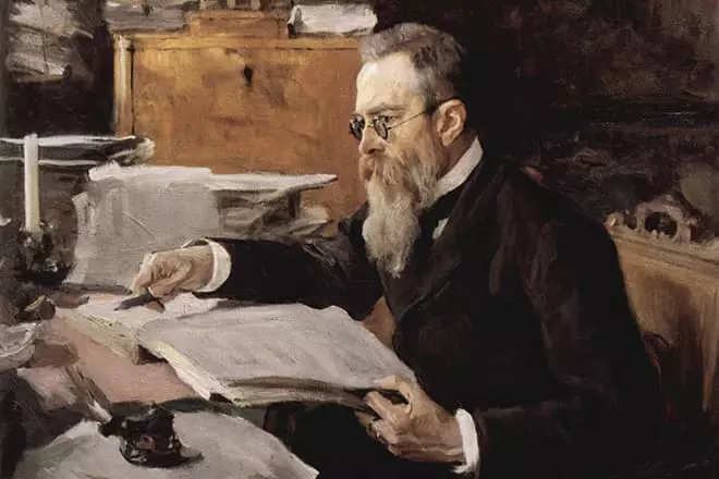 Porträtt av Nicholas Rimsky-Korsakov