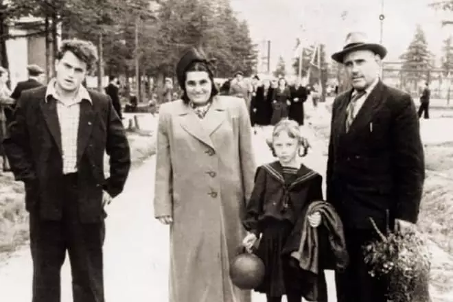 Evgenia Ginzburg avec la famille