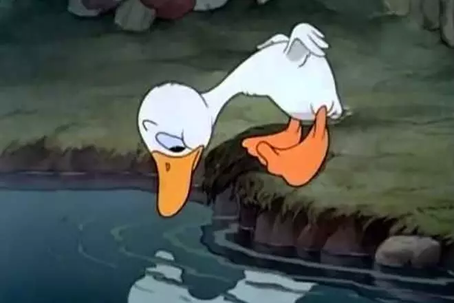 Brutto anatroccolo nel cartone animato Walt Disney