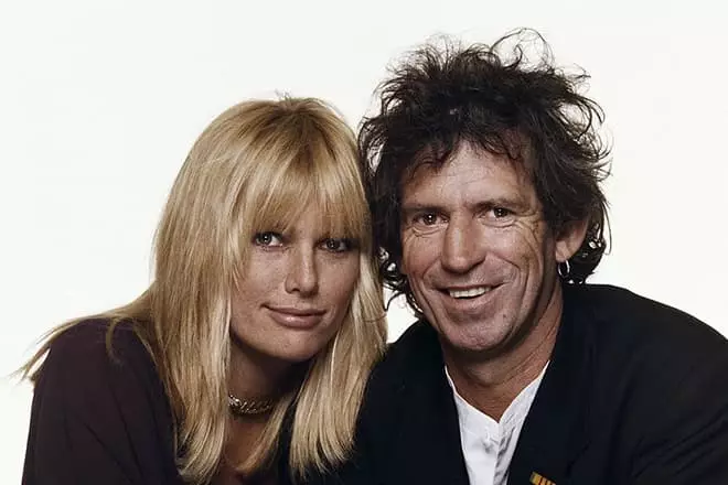 Keith Richards a jeho manželka Patty Hansen