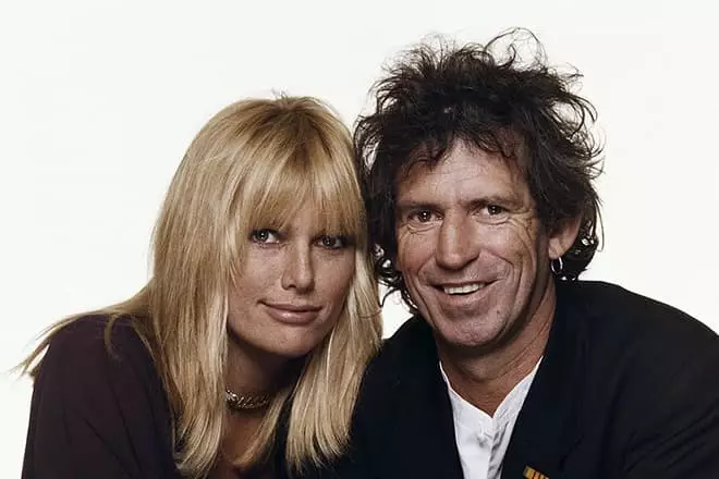 Keith Richards uye mukadzi wake patty Hansen