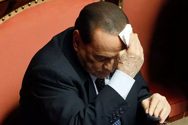 Silvio Berlusconi im Gerichtsgebäude