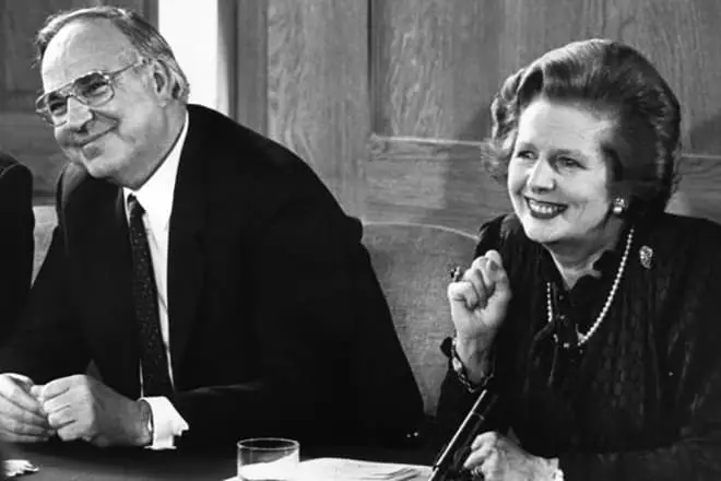 Helmut Kohl y Margaret Thatcher