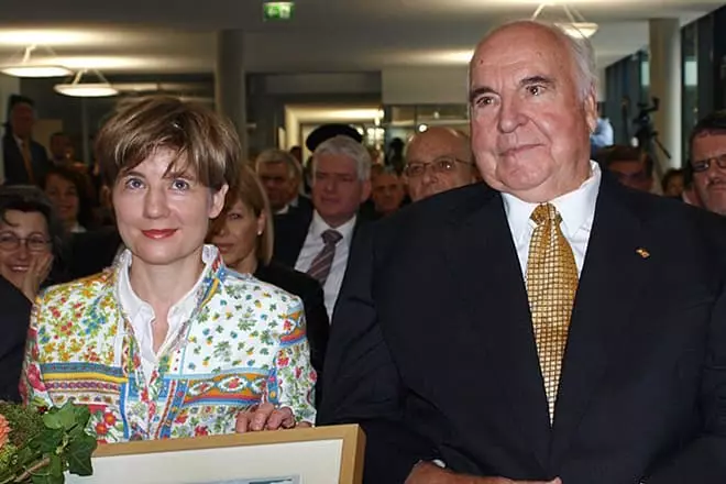 Helmut Kohl e sua moglie Mike Richter