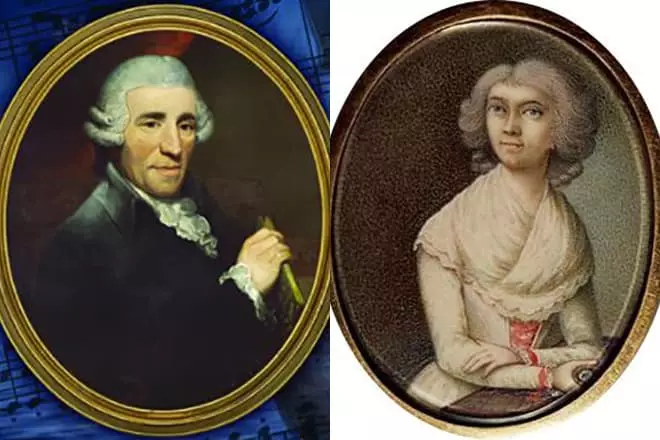 Josef Haydn və həyat yoldaşı Maria