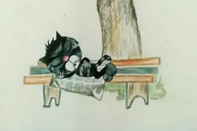 Cat Matroskin in the first cartoon