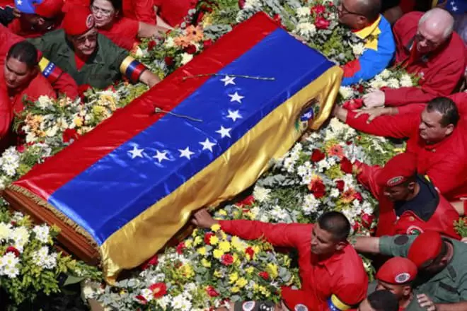 Pemakaman Hugo Chavez.