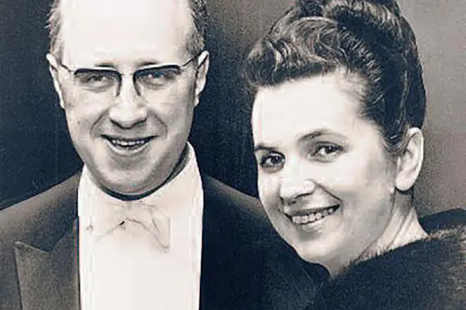 Mstislav Rostropovich اور Galina Vishnevskaya.