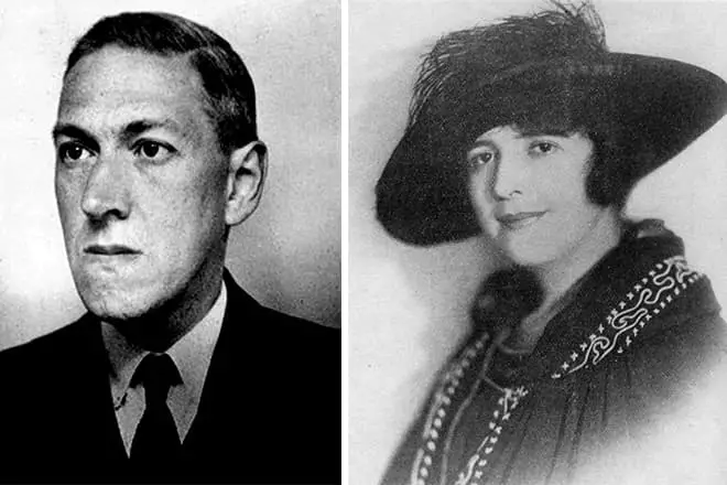 Howard Lovecraft in njegova žena Sonya Green