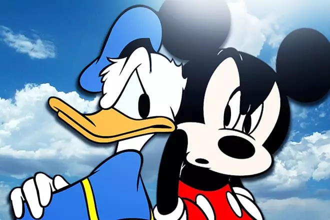 Donald Duck en Mickey Mouse