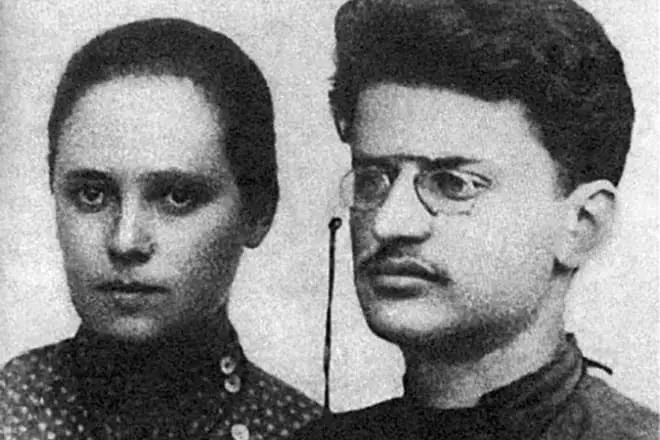 Alexandra Sokolovskaya kaj Lion Trotsky