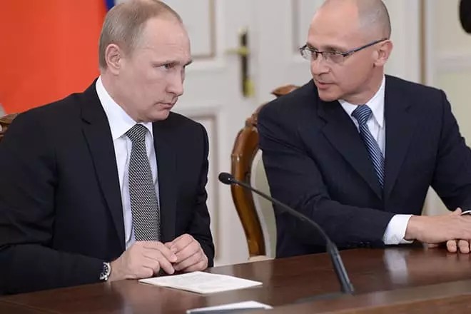 Sergejs Kiriyenko un Vladimirs Putins