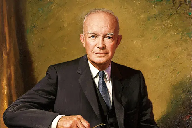 Portret van Dwight Eisenhower