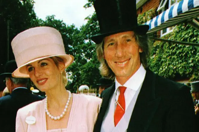 Roger Waters i trzecia żona Priscilla Phillips