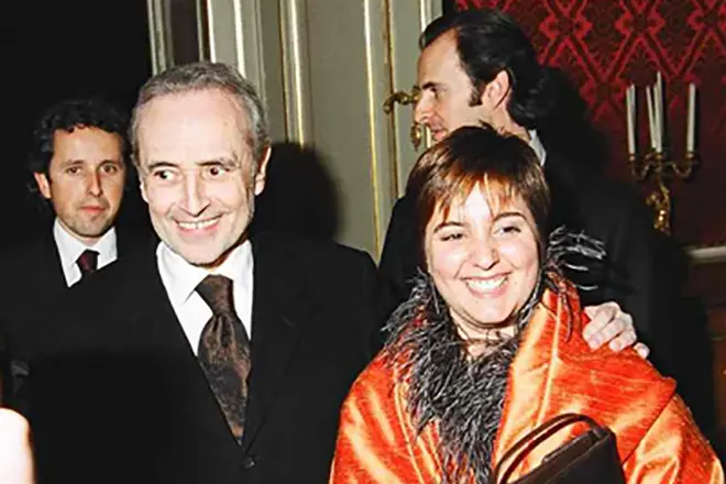 José Carreras na binti yake Julai
