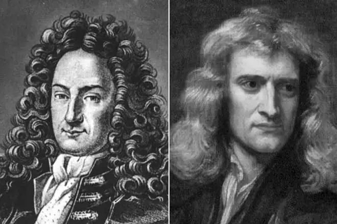 Gottfried Leibniz and Isaac Newton