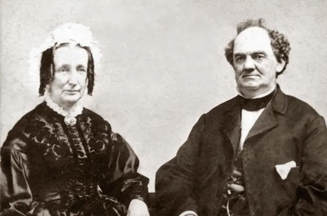 Fineas Taylor Barnum und seine Frau Kern