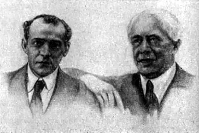 Evgeny Vakhtangov at Konstantin Stanislavsky.