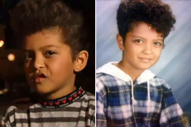Bruno Mars en la infància