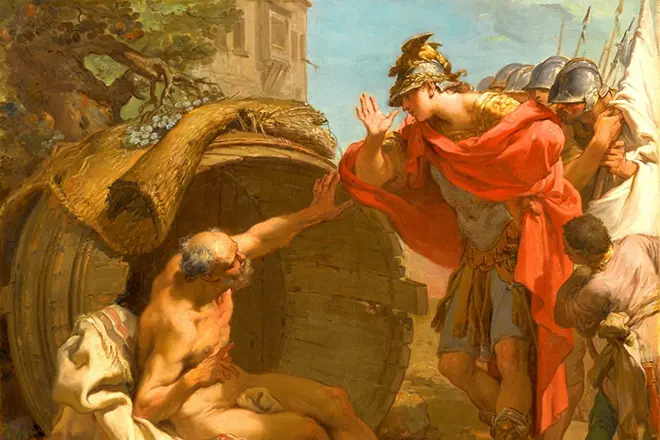 Diogen na Alexander Makedoniya