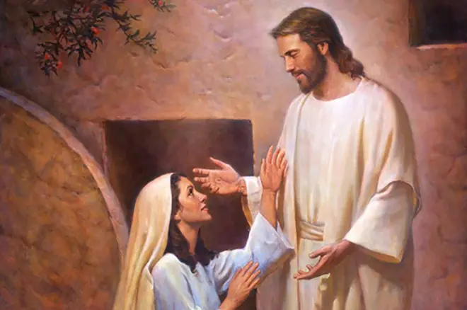 Maria Magdalena og hækkaði Jesú Krist
