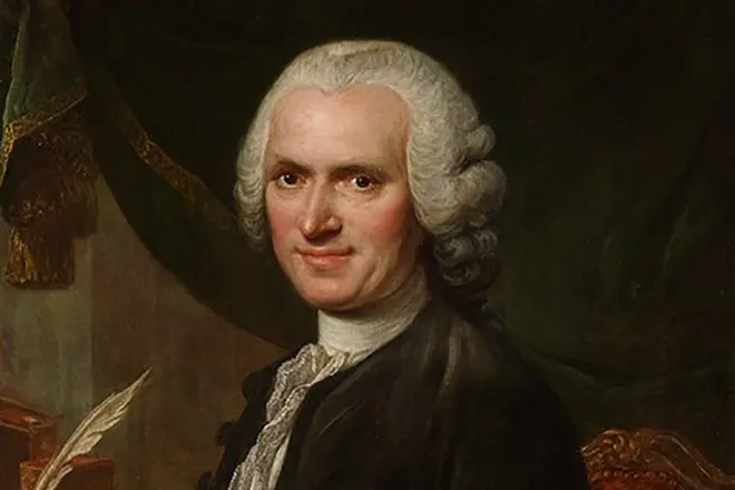 Portret de Jean Jacques Rousseau