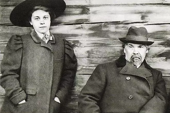 Wasily surikov z córką Olga