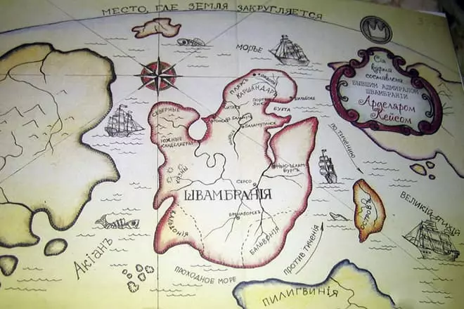 來自Lev Kassille“Kondit和Svambrania”的地圖
