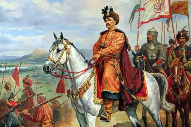 Bogdan khmelnitsky en caballo