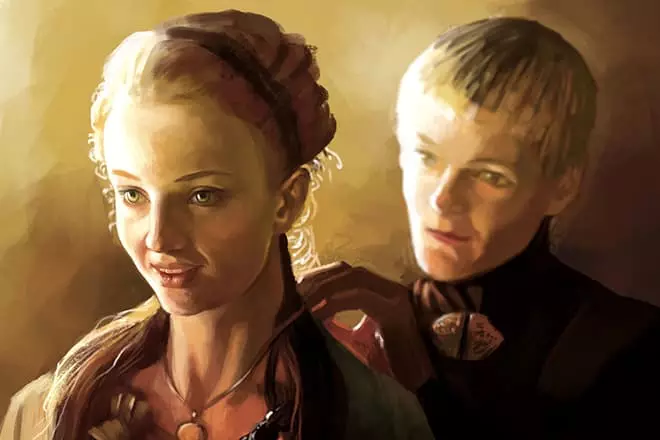 Sansa Stark e Joffrey Barateon