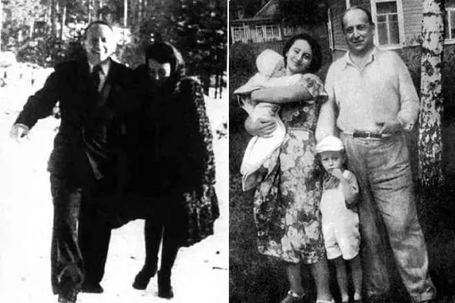 Evgeny Schwartz con sua figlia e nipoti