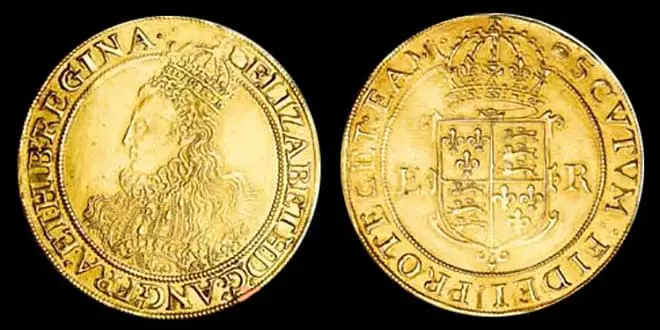 Golden Pound Elizabeth i