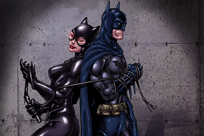 Mačka i batman žena