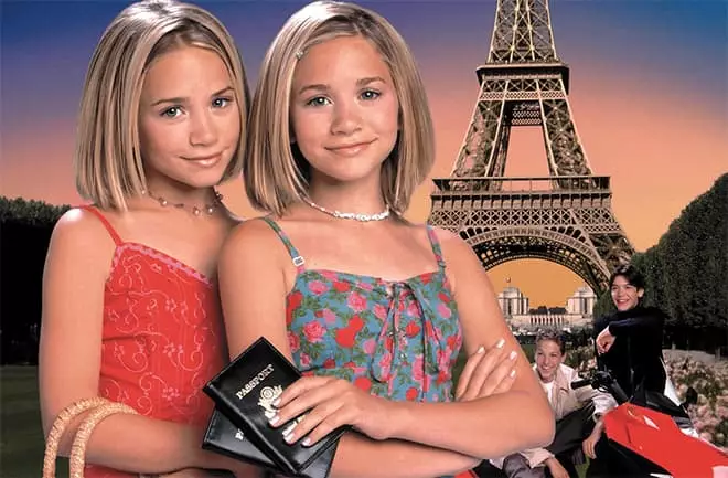 Mary Kate Olsen sy Ashley Olsen ao amin'ny sarimihetsika "Passport mankany Paris"