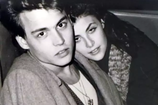 Sherlin Fenn and Johnny Depp