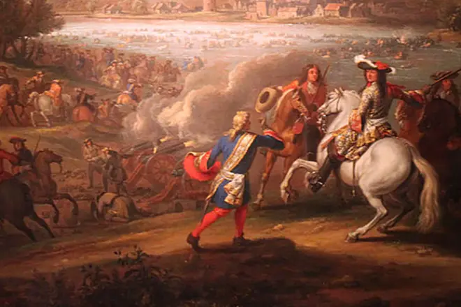 Louis XIV na cabeça do exército francês